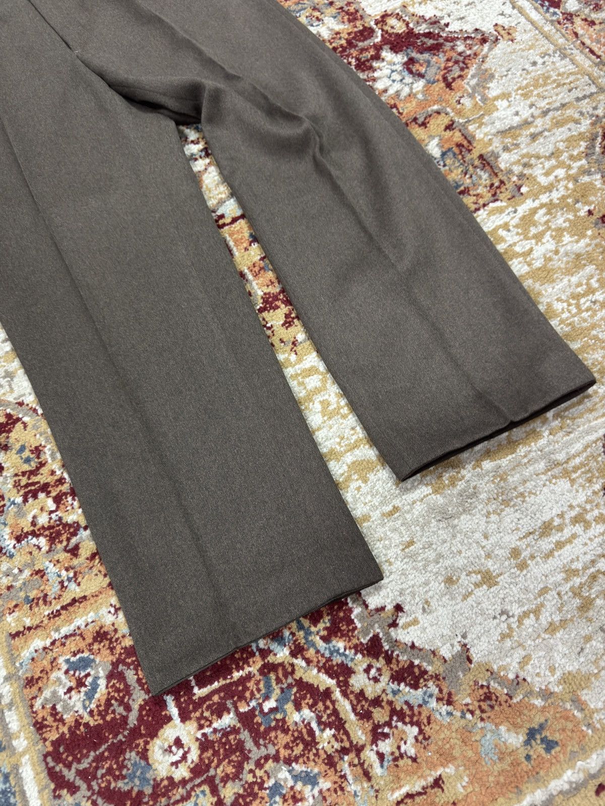 Japanese Brand 1980s Wool Suit Pants Baggy Trousers Blend Balenciaga Rick Size US 33 - 2 Thumbnail