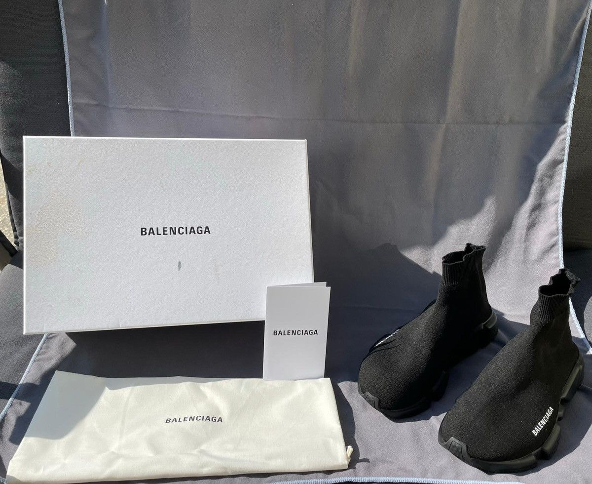 Balenciaga Balenciaga Speed Trainers Triple Black 2019, EU 41 Size US 8 / EU 41 - 1 Thumbnail