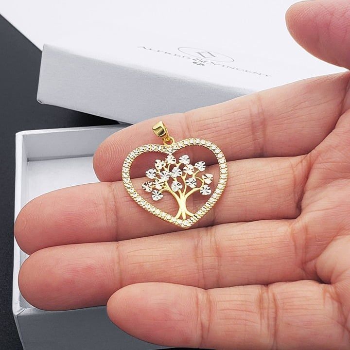 Other Heart w/ Tree of Life 14k Yellow White Rose Gold Pendant Size ONE SIZE - 4 Thumbnail