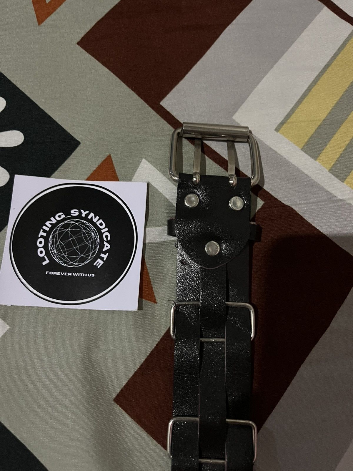If Six Was Nine × Japanese Brand × Vintage Brown Belt With 2 Prong And Iron Braid Motif Size ONE SIZE - 7 Thumbnail