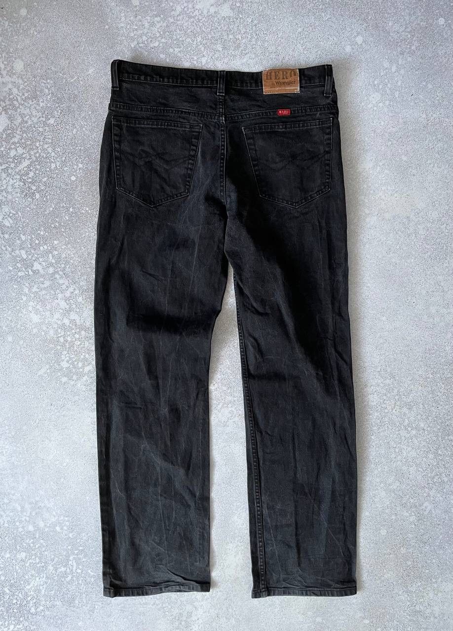 Vintage × Wrangler Vintage Hero By Wrangler Black Denim Baggy Pants Y2K Rare Size US 34 / EU 50 - 1 Thumbnail