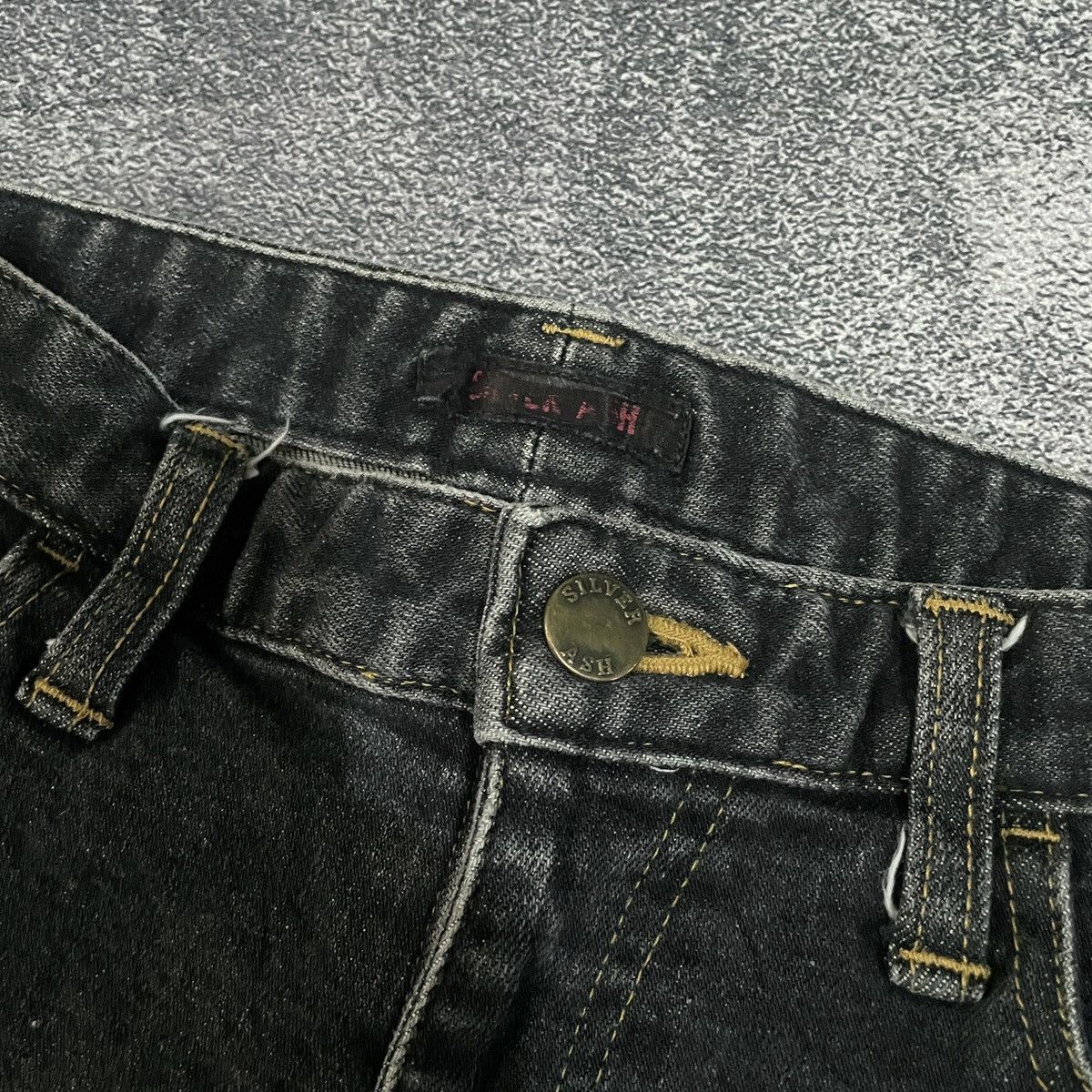 If Six Was Nine 🔥insane Silver Ash y2k japanese style flare jeans Size US 28 / EU 44 - 5 Thumbnail