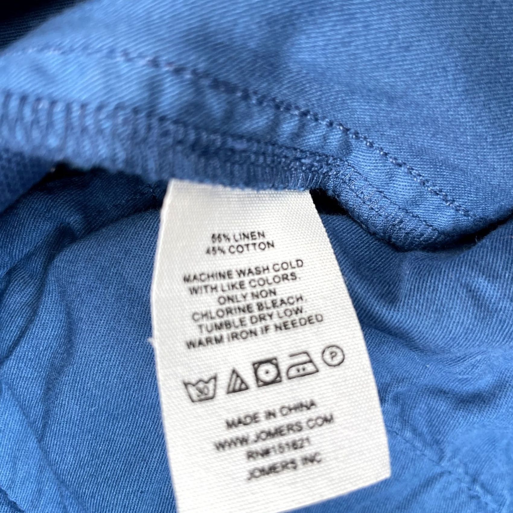 Vintage Jomers Pants Mens 33 Blue Chino Cotton Straight Leg Golf Tennis Resort Wear Size US 33 - 4 Thumbnail