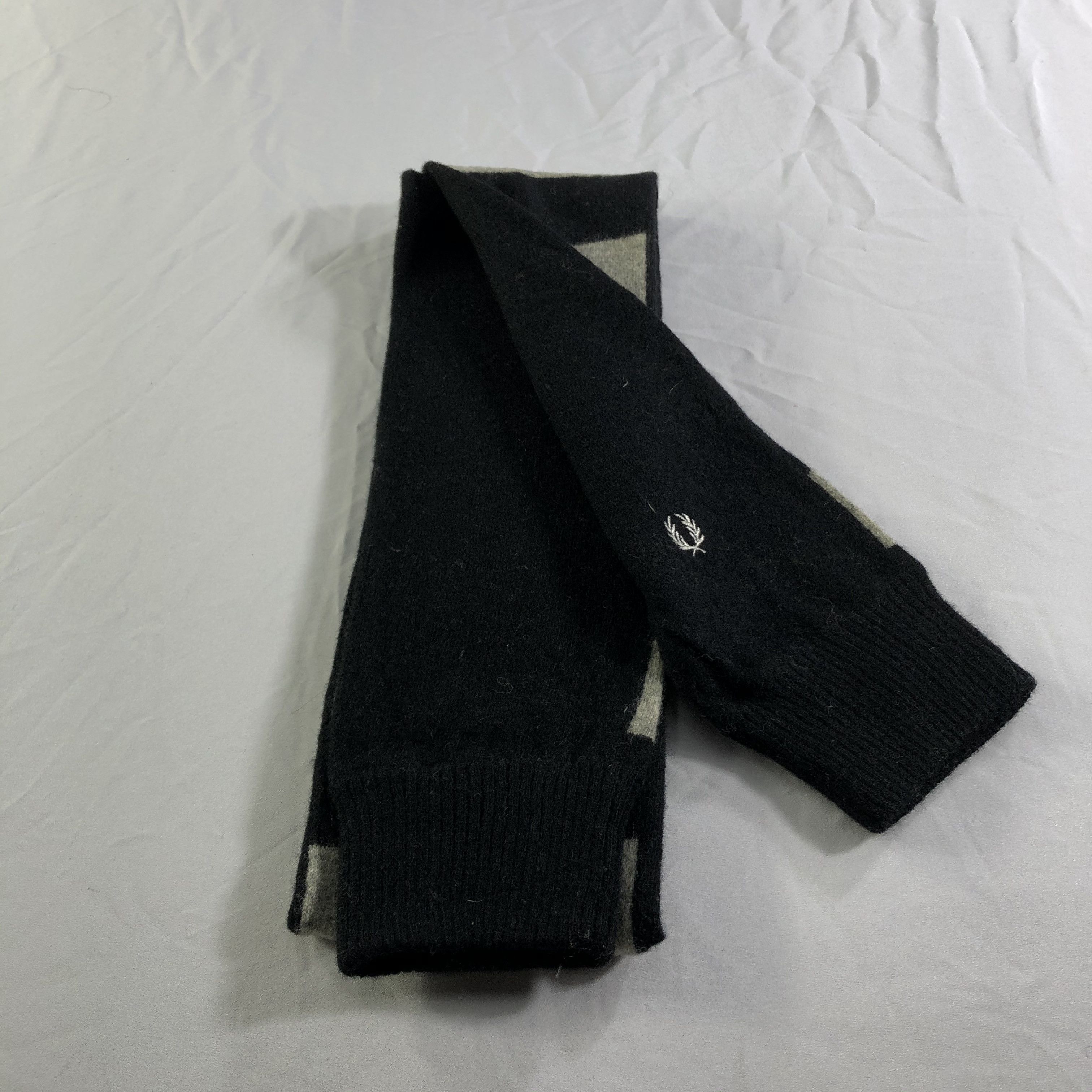 Fred Perry Fred Perry Striped Wool Scarf Muffler Neckwear V2204 Size ONE SIZE - 5 Thumbnail