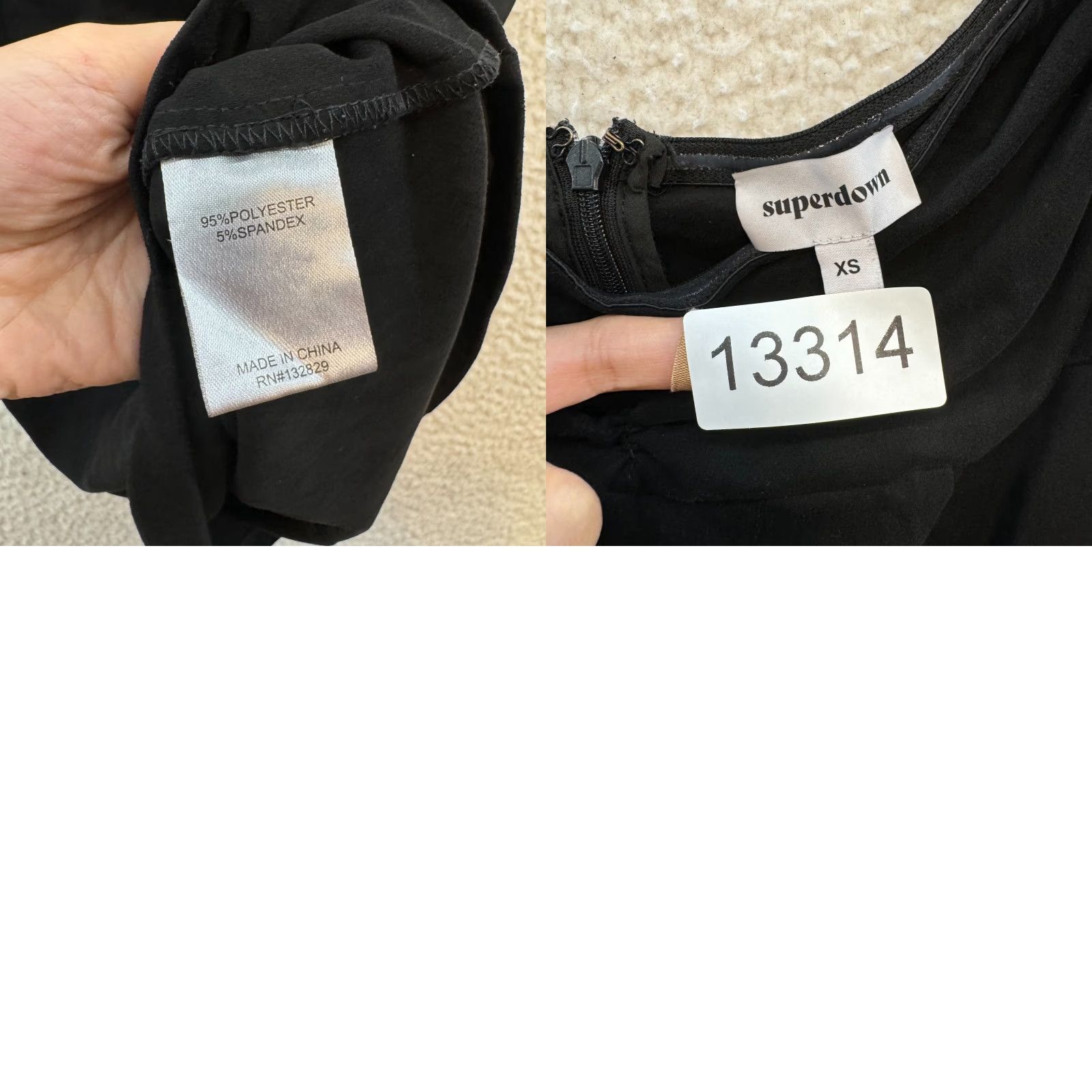 superdown Revolve Superdown Mini Dress XS Sweetheart Peasant Milkmaid Little Black Dress Womens XS Black Short Sleeve Zip Velvet? Size XS / US 0-2 / IT 36-38 - 8 Thumbnail