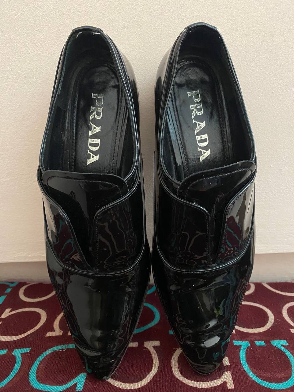 Prada × Tom Ford 🖤 Prada Black Patent Leather Slip Ons Never Worn Size US 5 / EU 37 - 8 Thumbnail
