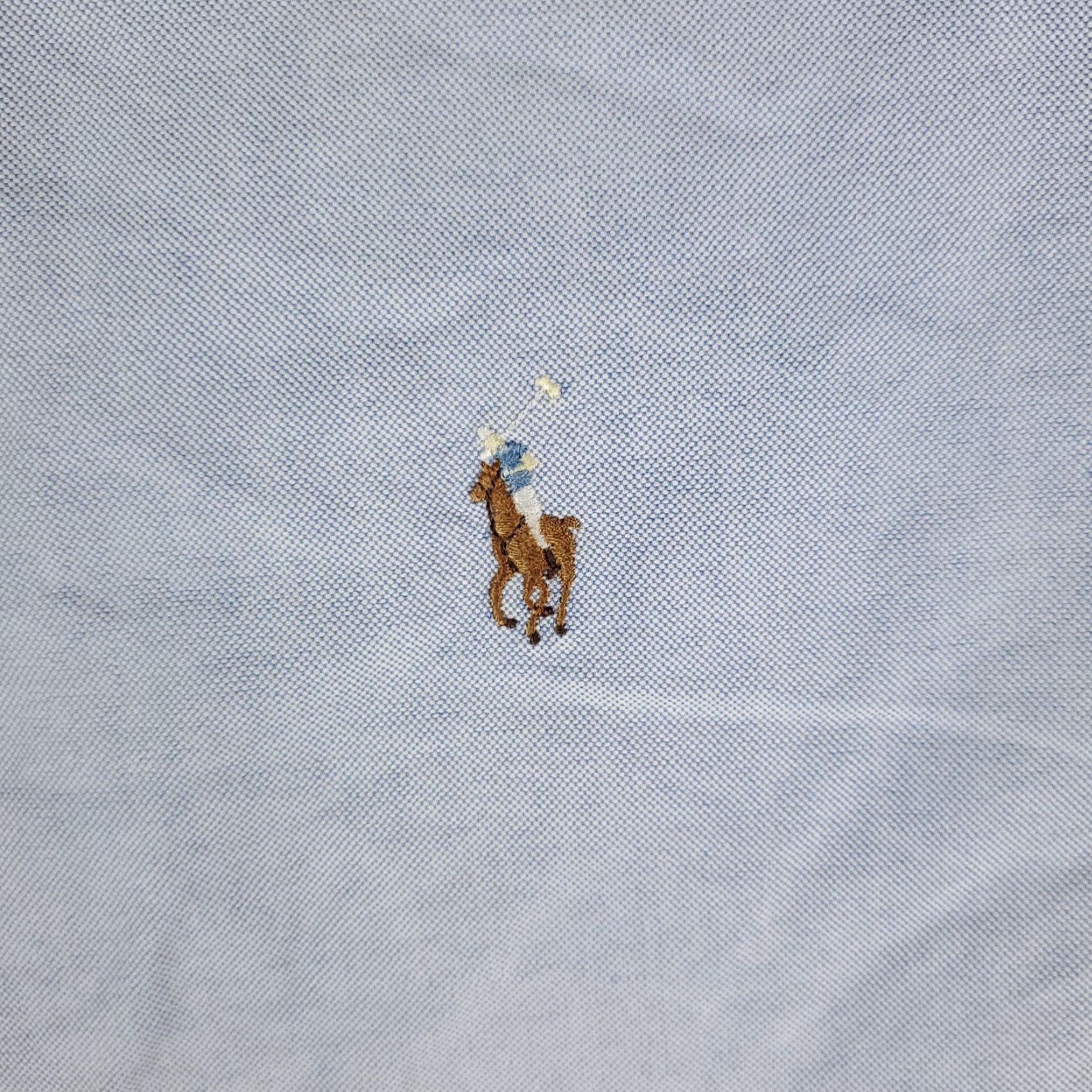 Ralph Lauren Ralph Lauren Shirt Mens Size 17 Blue Pony Dress Button Up Long Sleeve Dress Shirt Mens Blue Size 46R - 3 Thumbnail