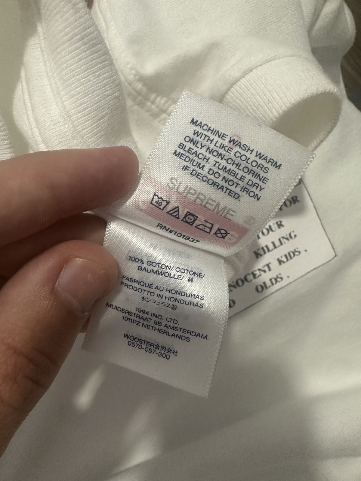Supreme Supreme tee Size US S / EU 44-46 / 1 - 4 Thumbnail