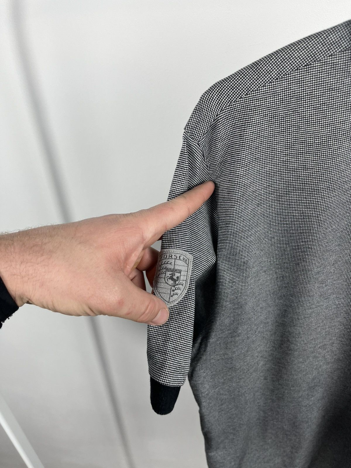 Porsche Design Porsche Grey Polo Shirt Contrast Collar Logo EU M US S Size US M / EU 48-50 / 2 - 5 Thumbnail