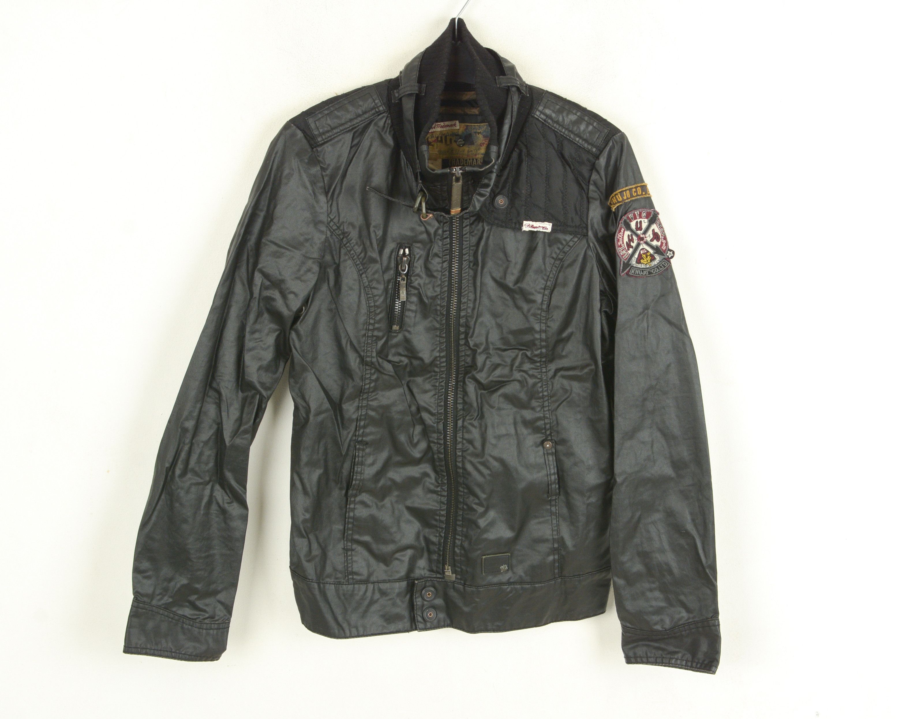 khujo Lissy Women M Jacket Coat Waxed Cotton Biker Motorcycle Size M / US 6-8 / IT 42-44 - 1 Thumbnail