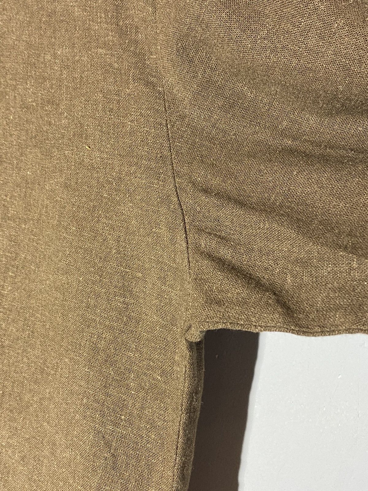 Kenzo Kenzo Femme Vintage 90s Brown Linen Shirt Size XL / US 12-14 / IT 48-50 - 13 Thumbnail