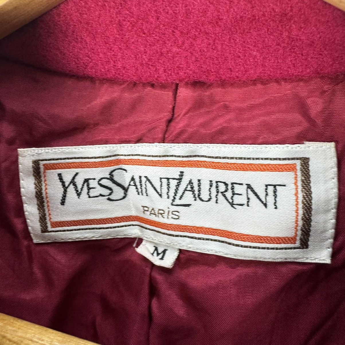 Yves Saint Laurent ⚡️YSL PARIS DOUBLE BREASTED GOLD BUTTON JACKET Size M / US 6-8 / IT 42-44 - 9 Thumbnail
