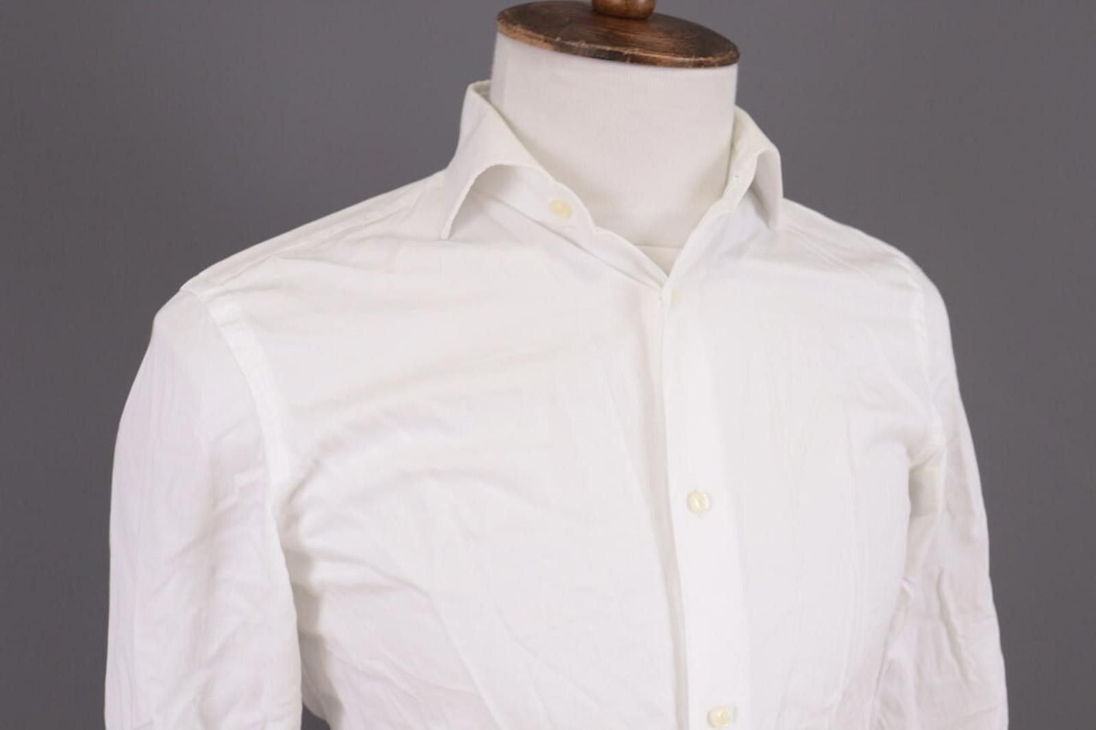 Designer Boggi Milano Tailored Fit Button Down Shirt Size 38 / 15 Size US M / EU 48-50 / 2 - 5 Thumbnail