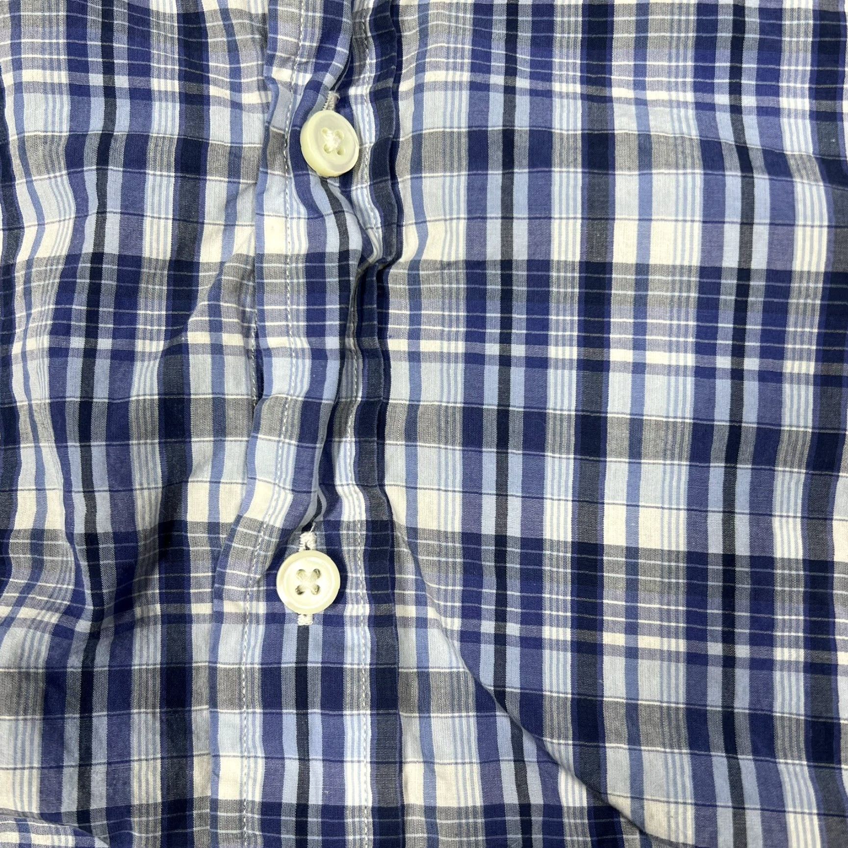 Polo Ralph Lauren VINTAGE Polo Ralph Lauren Mens Medium Long Sleeve Button-Up Shirt Blue Check Polo Ralph Lauren Shirt Mens Medium Blue Check Size US M / EU 48-50 / 2 - 7 Thumbnail