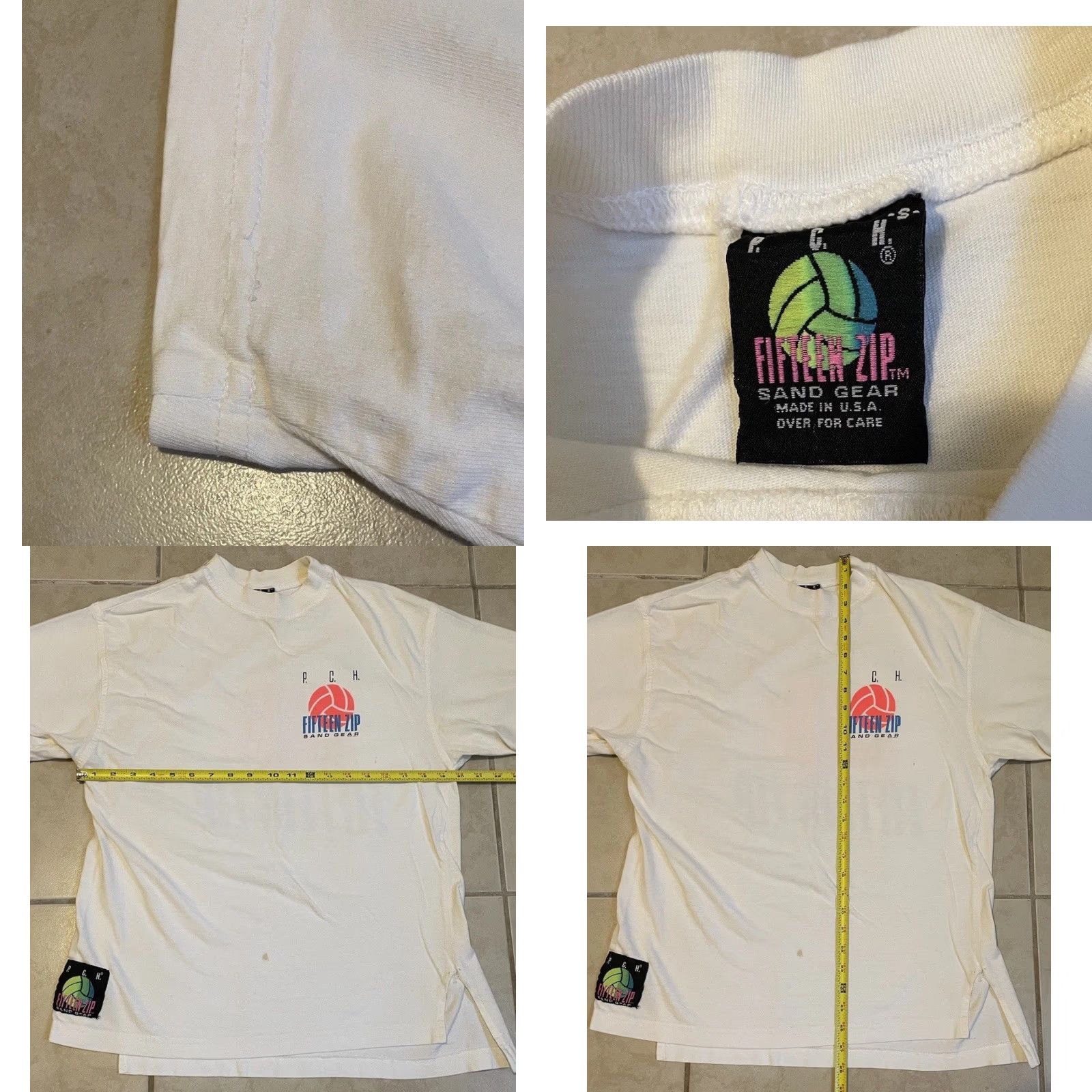 Quiksilver VINTAGE PCH Volleyball Faded Shirt S White Grunge 80s Surf Skate Quiksilver OP 90s Mens Shirt Size US S / EU 44-46 / 1 - 10 Thumbnail