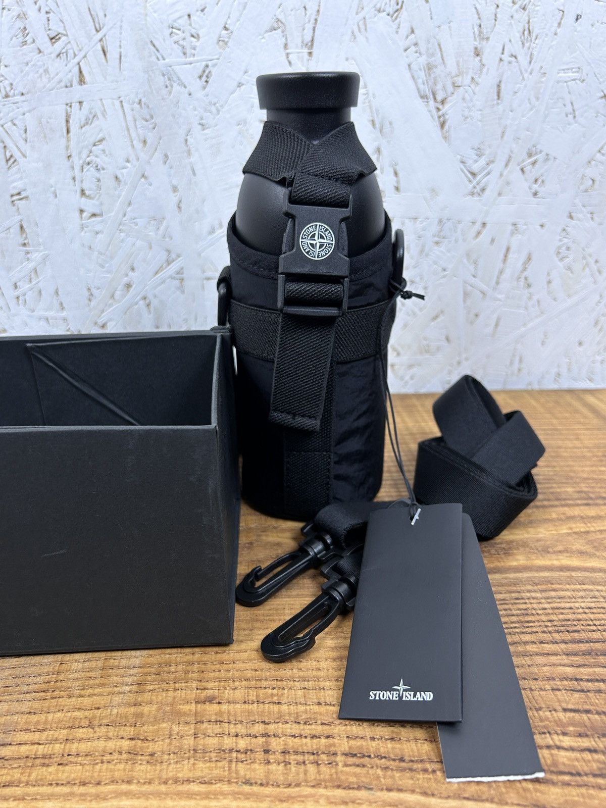Stone Island Stone Island x 24 Bottles Flask With Nylon Metal Bag Black Size ONE SIZE - 1 Thumbnail