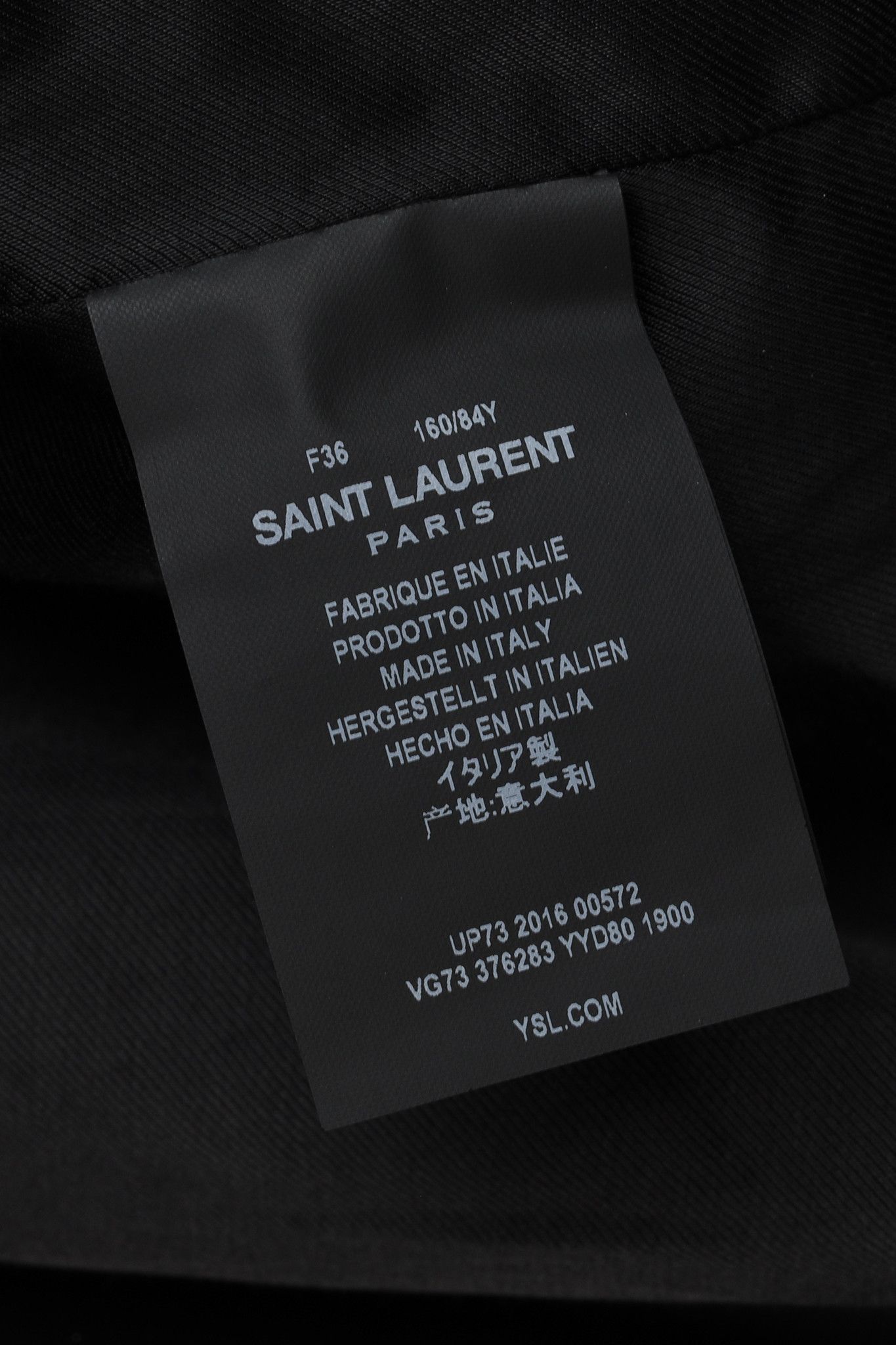 Yves Saint Laurent Saint Laurent Teddy Varsity Black White Jacket Size S / US 4 / IT 40 - 11 Thumbnail