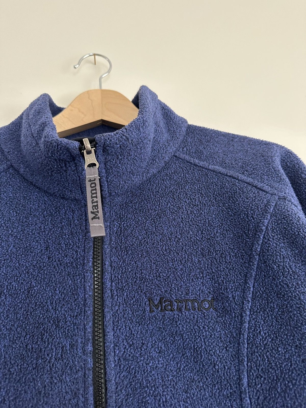 Marmot × Vintage Vintage 90s Marmot Deep Pile Fleece Full Zip Jacket Sweater Size L / US 10 / IT 46 - 2 Thumbnail