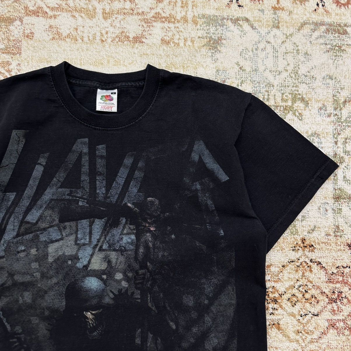 Band Tees Vintage Adult ”Skeleton War Died Girl” Slayer Tee Rock Size US S / EU 44-46 / 1 - 6 Thumbnail