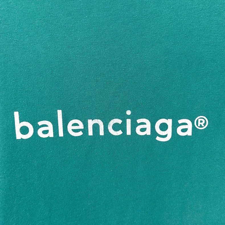 Balenciaga Balenciaga Lake water green mailbox logo short sleeve Size US S / EU 44-46 / 1 - 3 Thumbnail