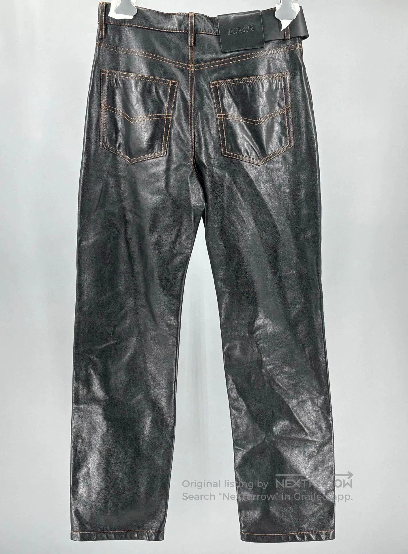 Loewe Loewe Black Leather Pants for Men. Size US 30 / EU 46 - 5 Thumbnail