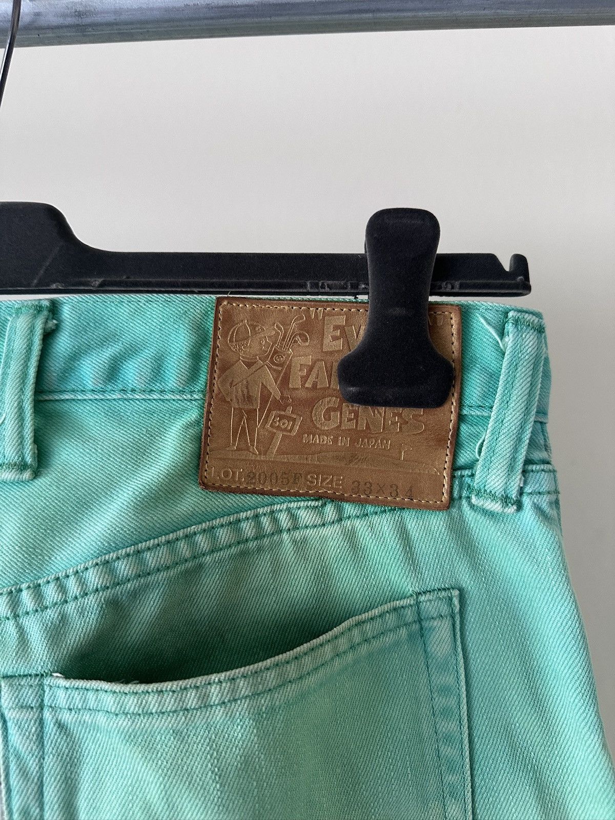Evisu 2000s Evisu Fairway genes Lime Green Jeans Size US 32 / EU 48 - 9 Thumbnail