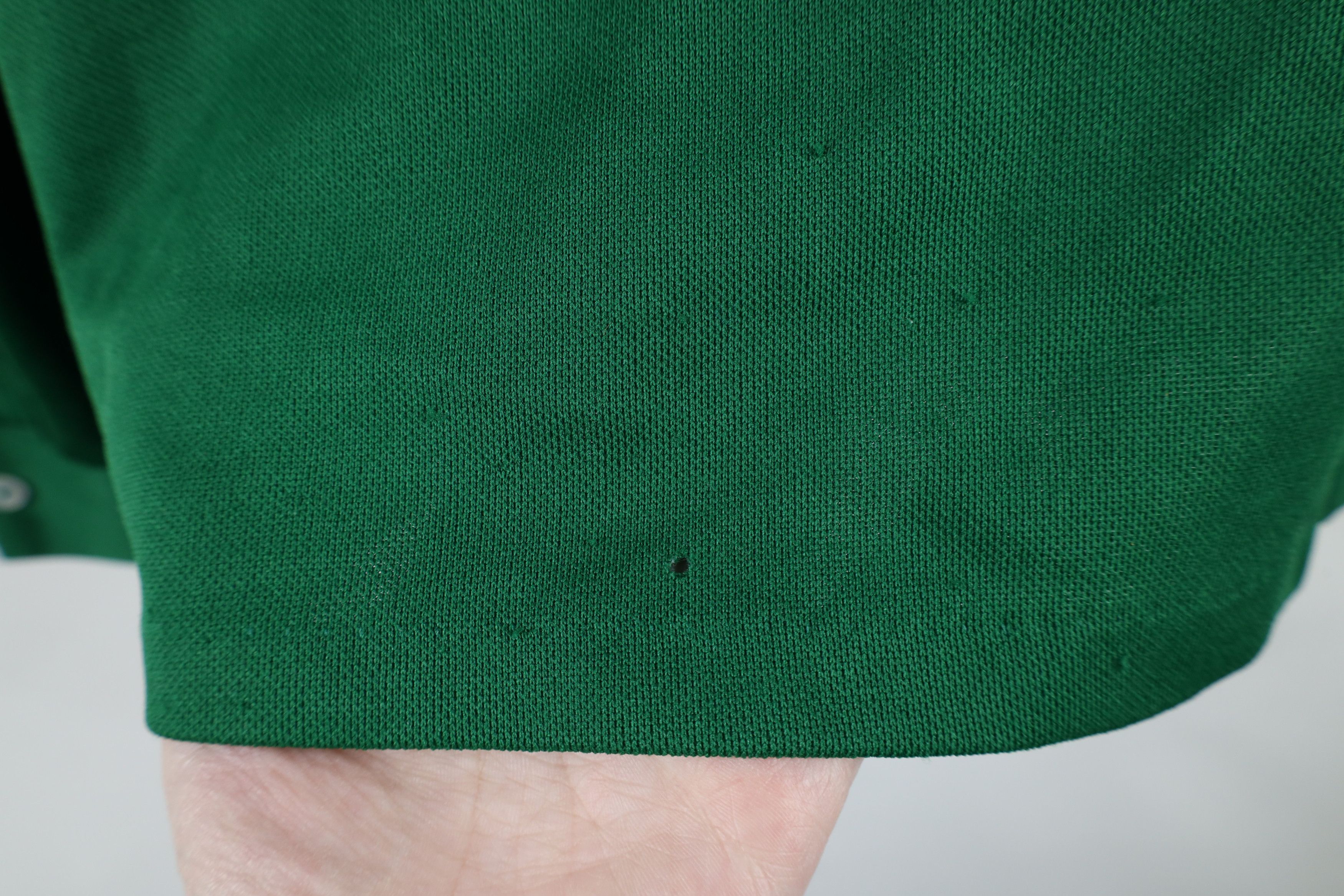 Vintage Vintage 70s Streetwear Knit Button Shirt Green USA Size L / US 10 / IT 46 - 7 Thumbnail