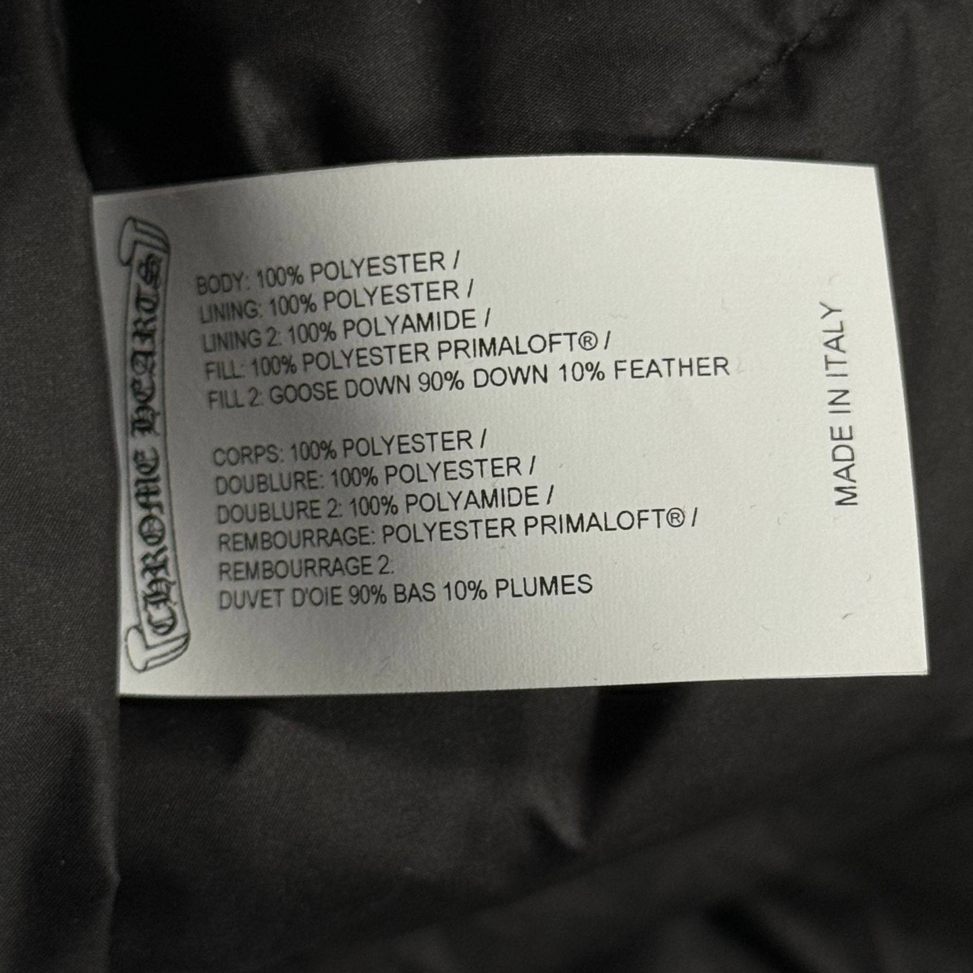 Chrome Hearts CH Puffer Jacket Monogram Plus Stiff V2 Nylon Black Size US XL / EU 56 / 4 - 10 Thumbnail