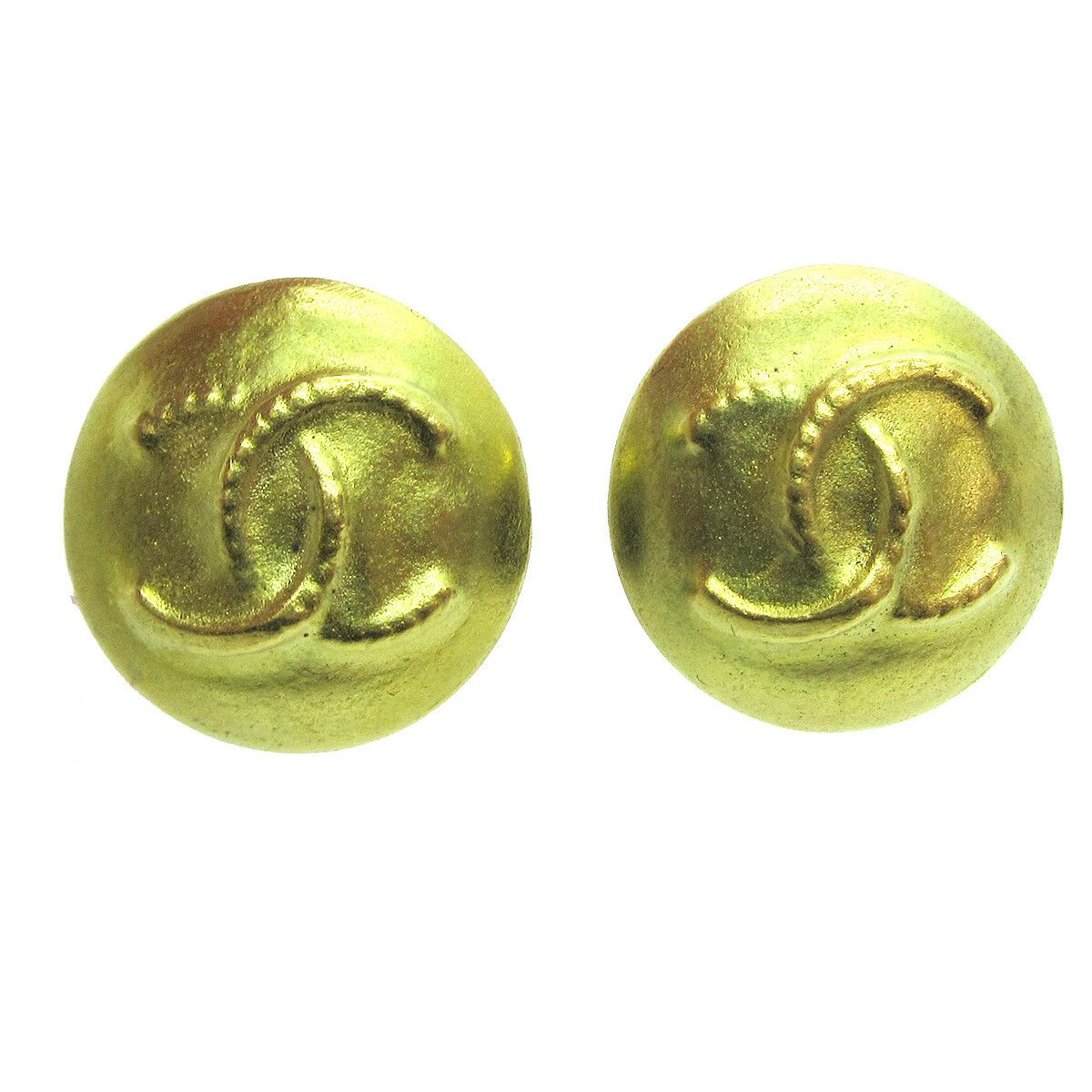 Chanel Chanel CC Button Clip-On Earrings Metal Size ONE SIZE - 1 Thumbnail