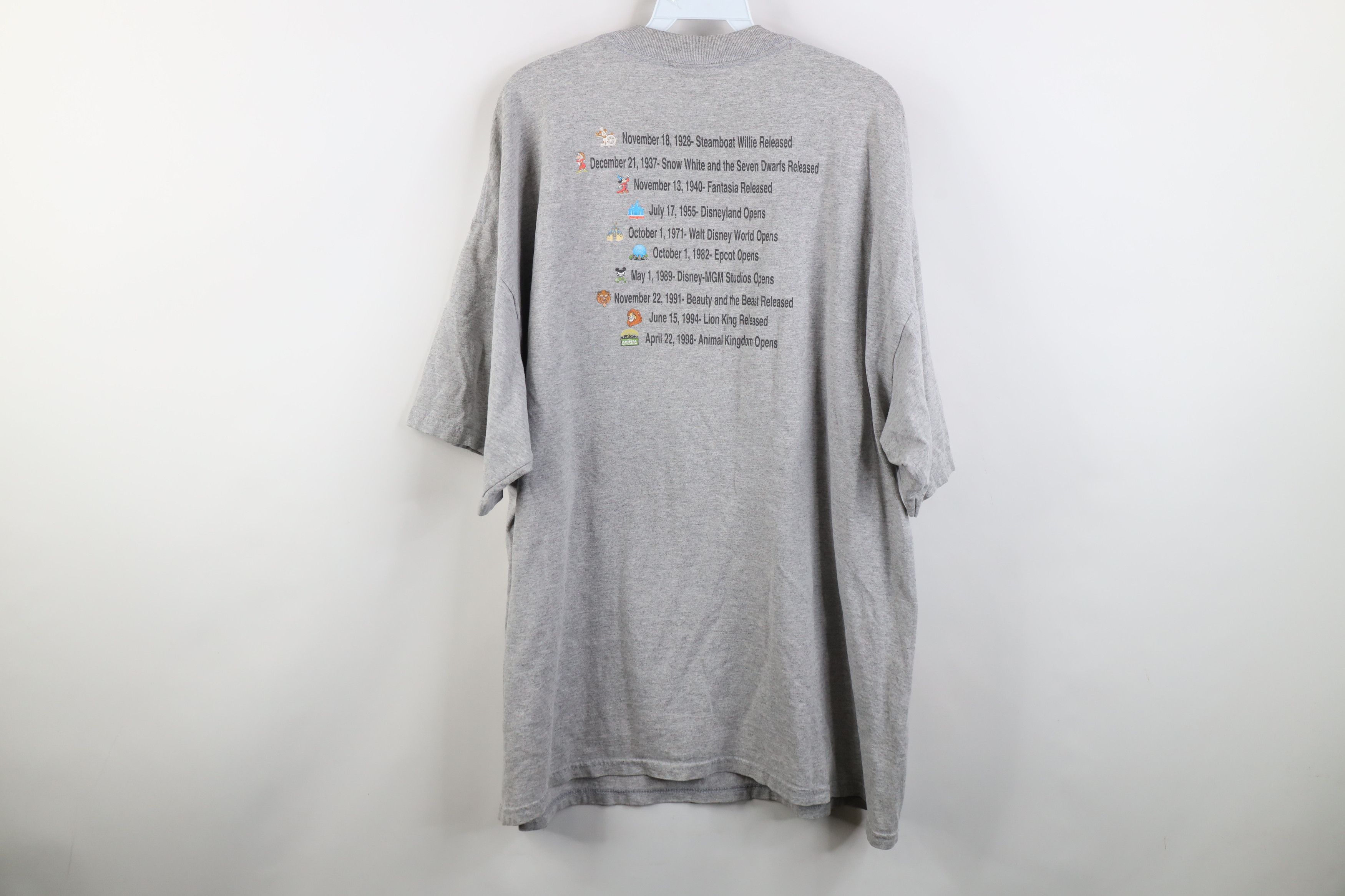 Disney Vintage 90s Disney 100 Years Disney Short Sleeve T-Shirt Size US XL / EU 56 / 4 - 13 Thumbnail