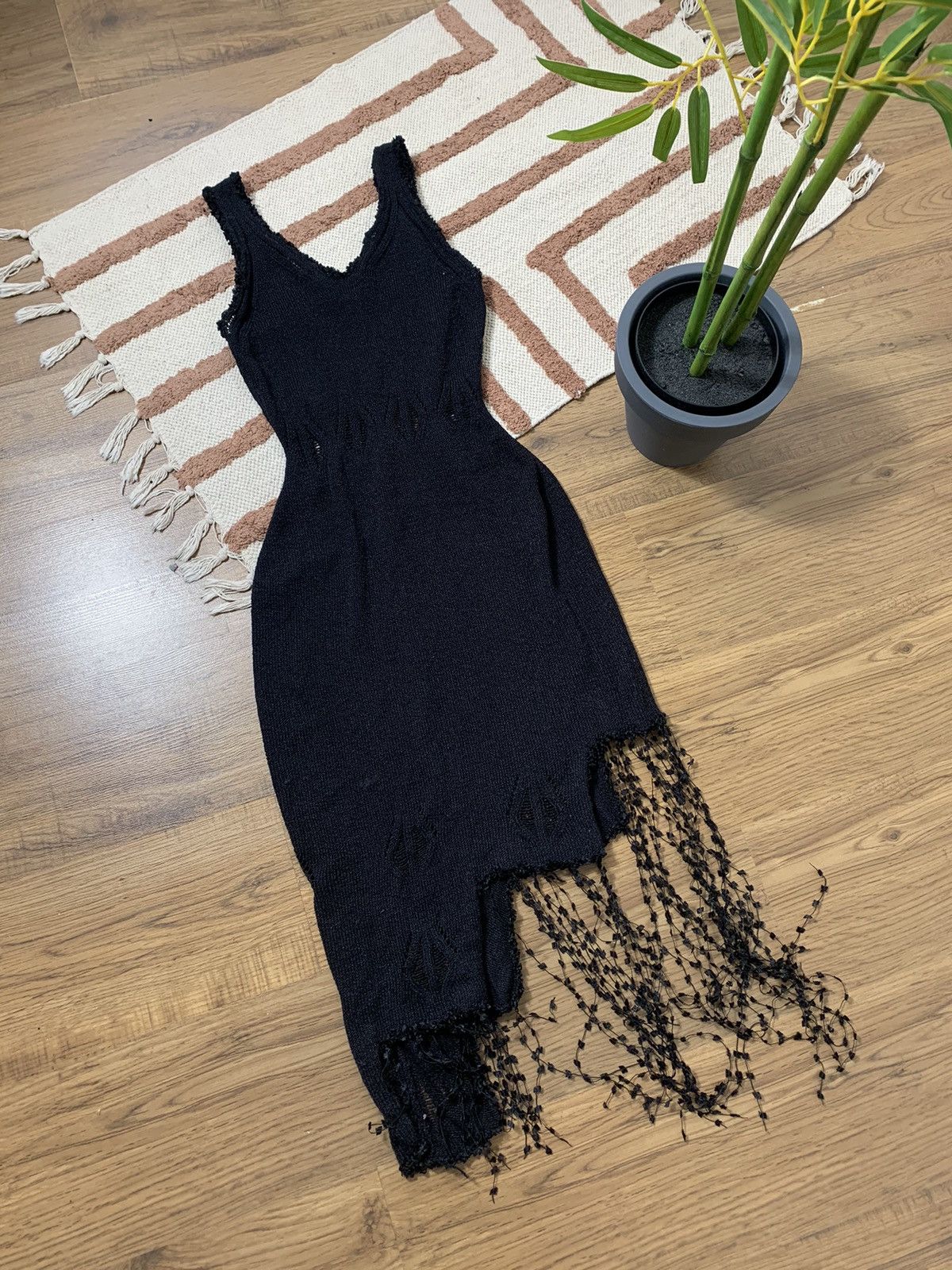 Vintage VINTAGE AVANT GARDE 2000s MESH MAXI DRESS Size S / US 4 / IT 40 - 1 Thumbnail