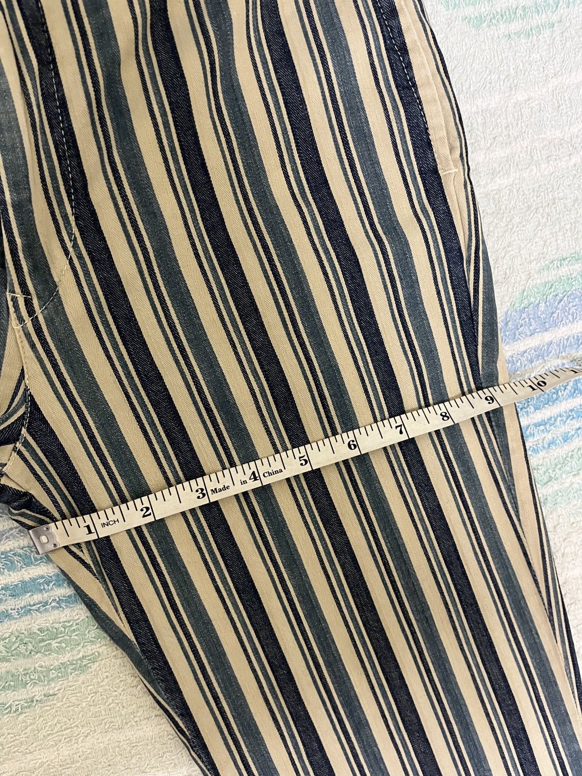 45rpm 💥 45rpm HBT Striped Flare Pants Size 29" - 12 Thumbnail