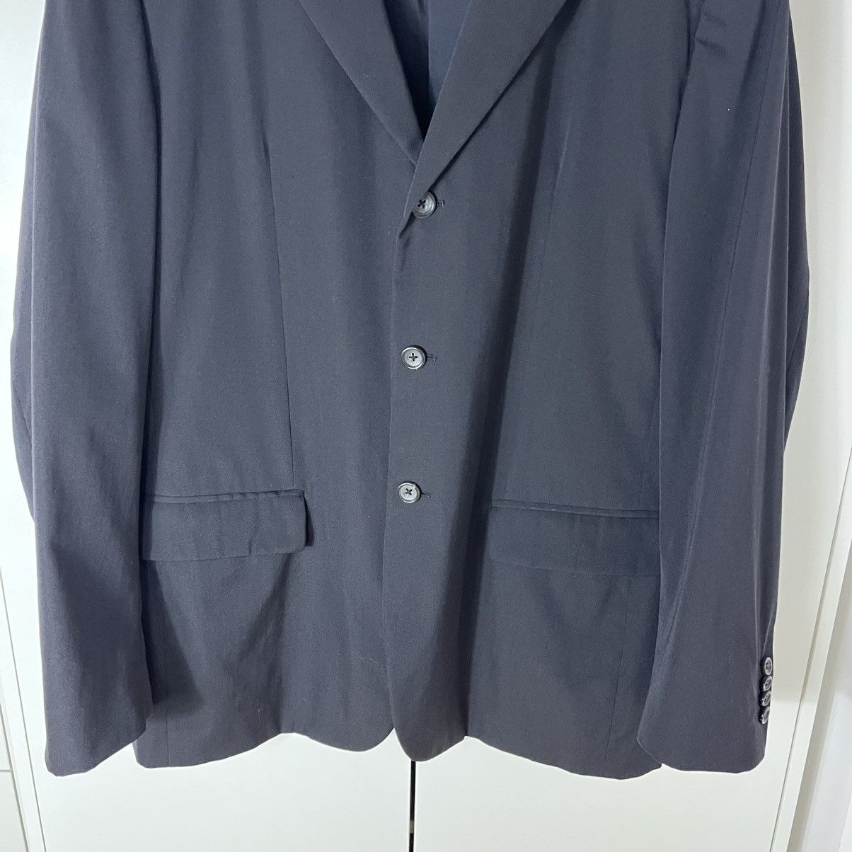 Jil Sander Vintage Jil Sander Wool Black Classic Blazer Jacket Luxury Size 50R - 3 Thumbnail
