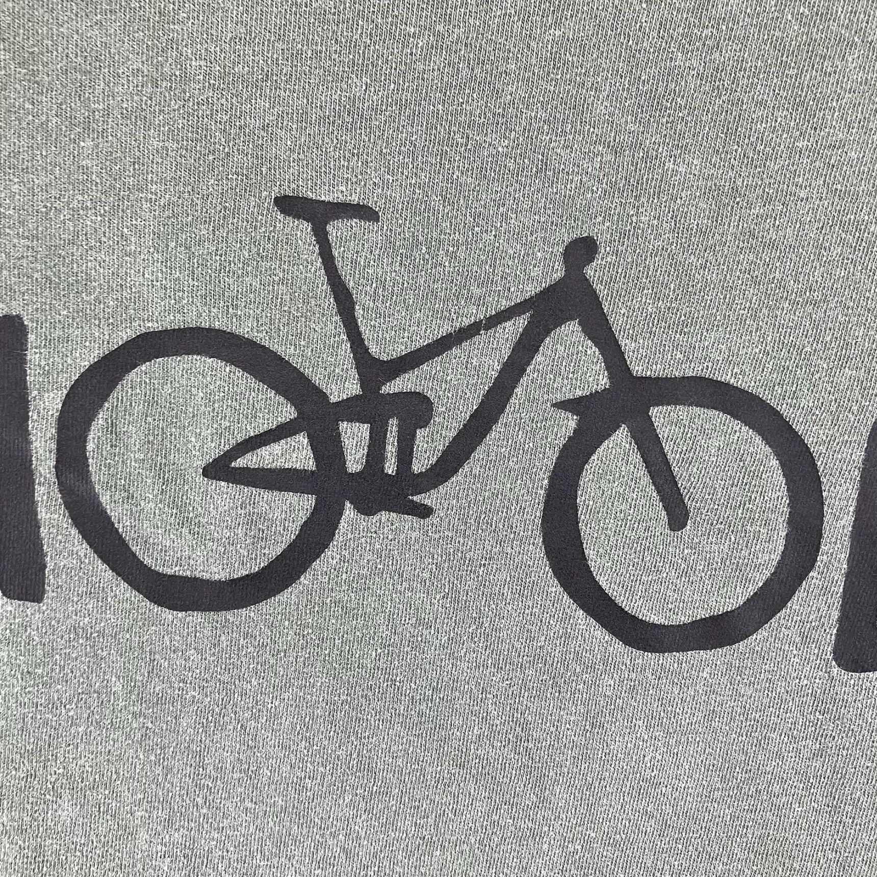 Vintage Bicycle T Shirt Sage Green Mens Large Mood Graphic Cotton Squareone Creations Size US L / EU 52-54 / 3 - 7 Thumbnail