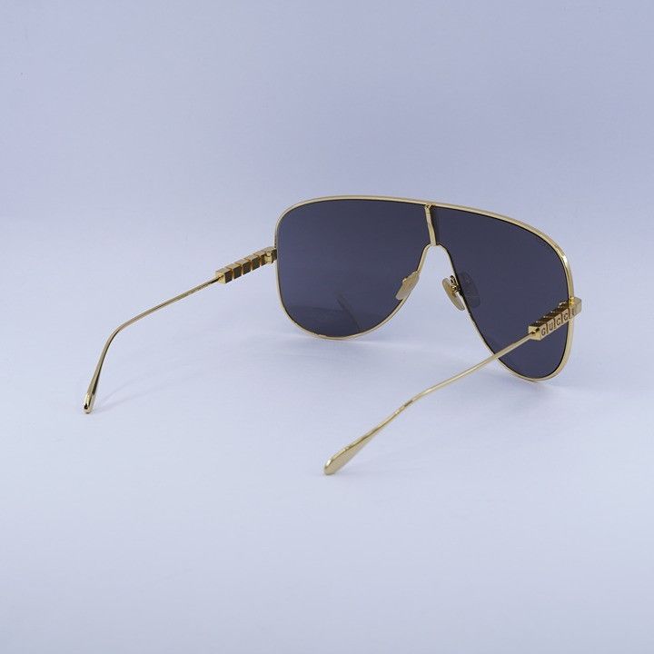 Gucci Gucci GG1436S 001 Sunglasses Yellow Gold Shield Frame, Grey Size ONE SIZE - 4 Thumbnail