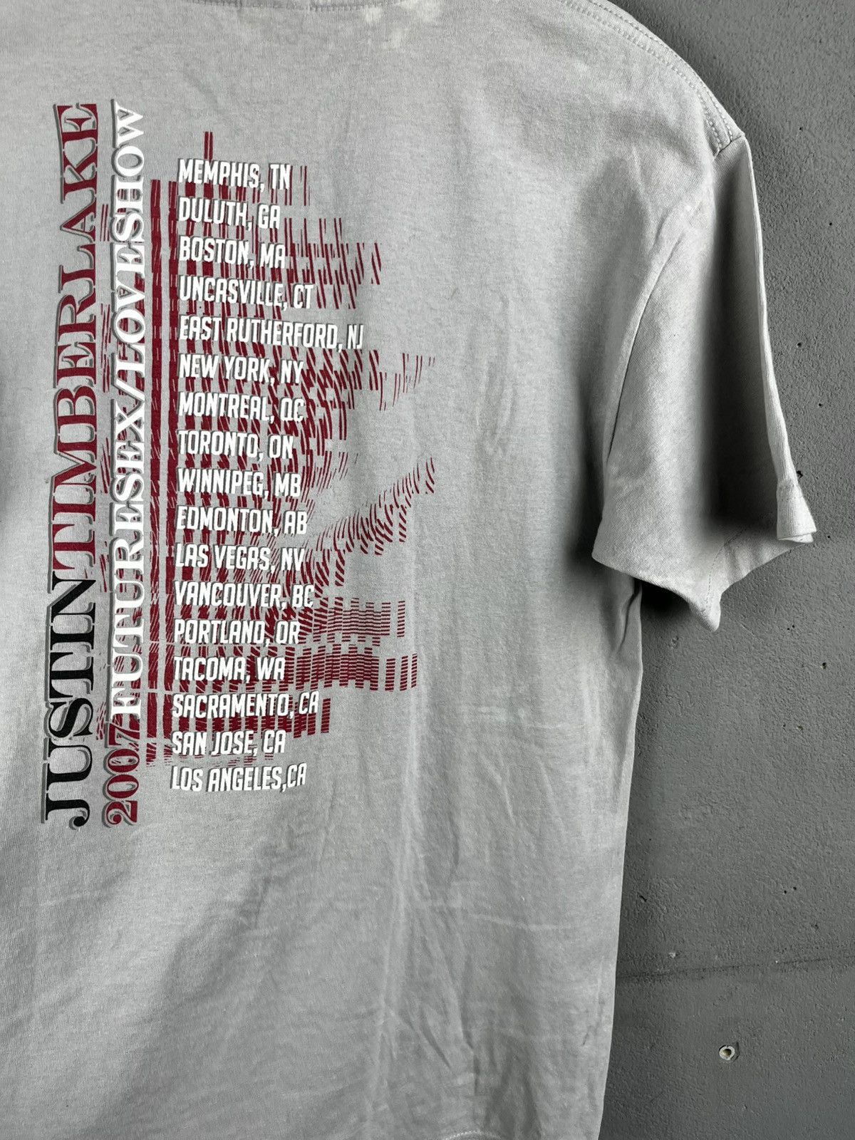 Vintage Justin Timberlake FutureSex/LoveShow Tour T Shirt New Sz M Size US M / EU 48-50 / 2 - 11 Thumbnail