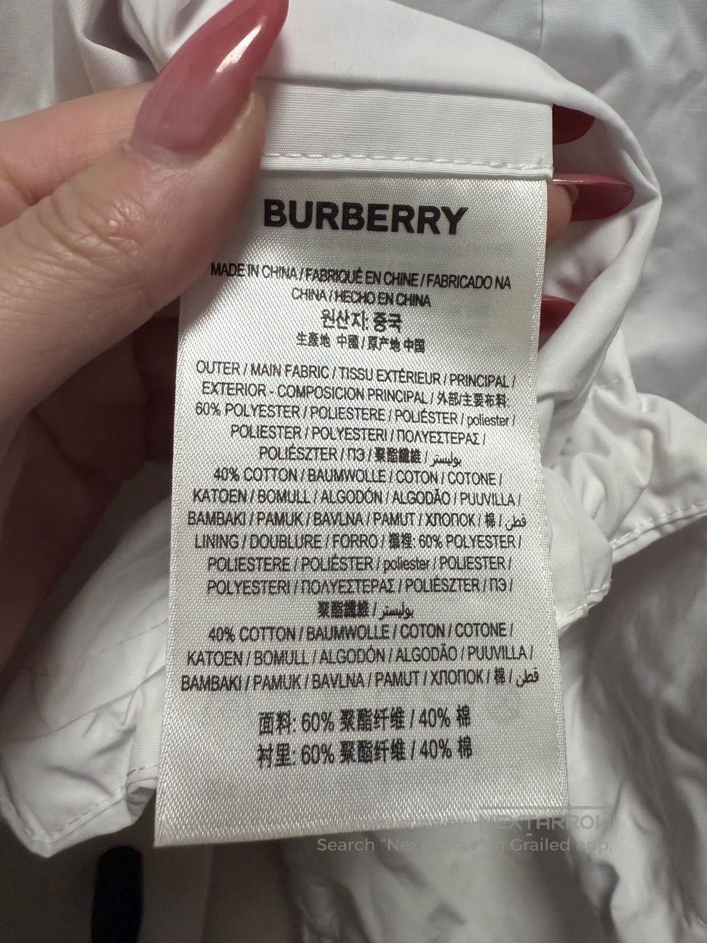 Burberry Burberry White Short Coat UK6. Size M / US 6-8 / IT 42-44 - 5 Thumbnail