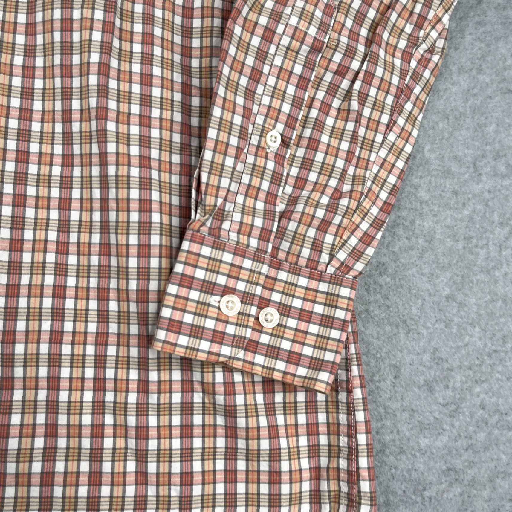Pendleton Pendleton Shirt Small Orange Plaid Button-Up Long Sleeve Casual Mens Size US S / EU 44-46 / 1 - 2 Thumbnail