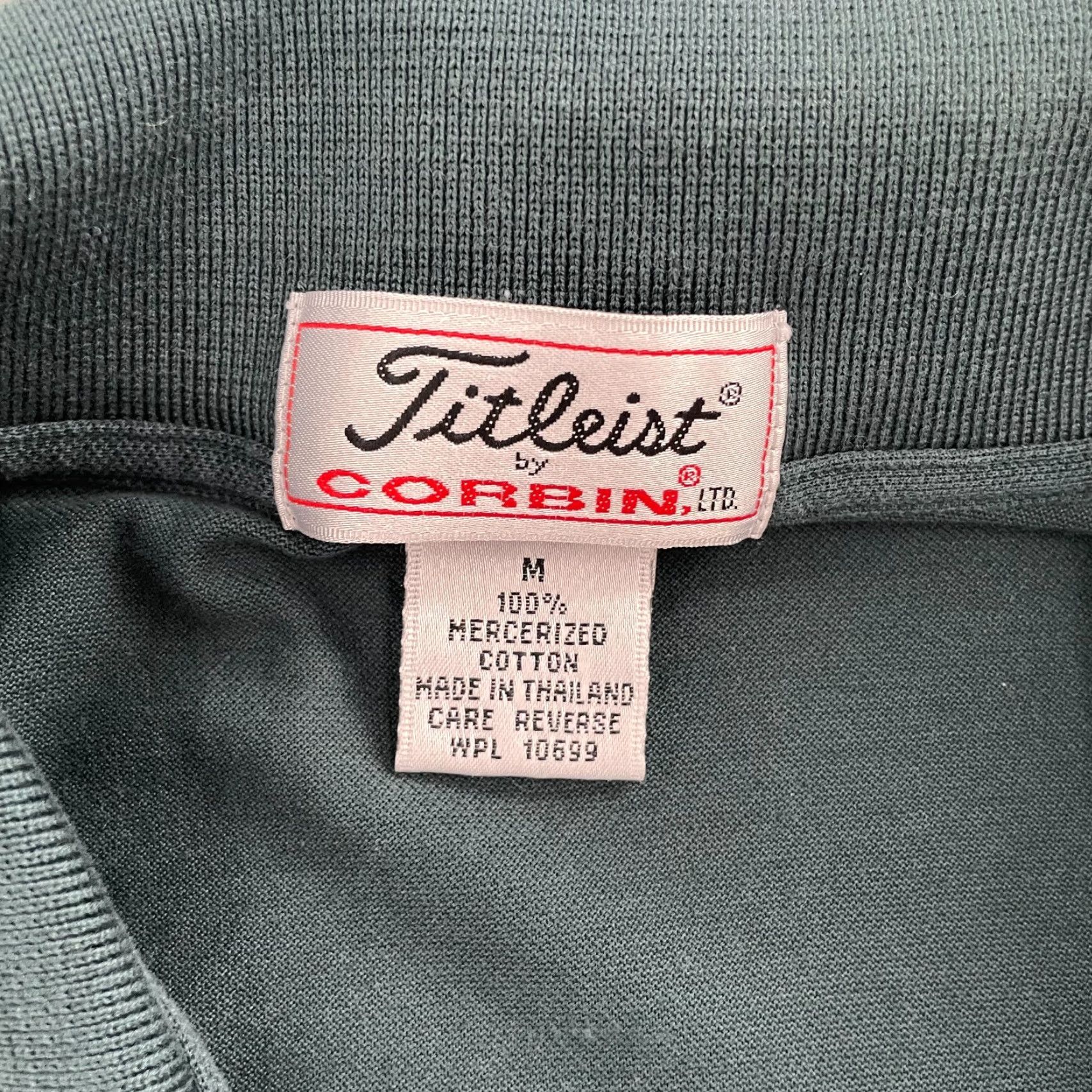 Titleist VINTAGE Titleist Corbin Polo Shirt Adult Medium Green Mercerized Cotton Golf Mens M Size US M / EU 48-50 / 2 - 5 Thumbnail