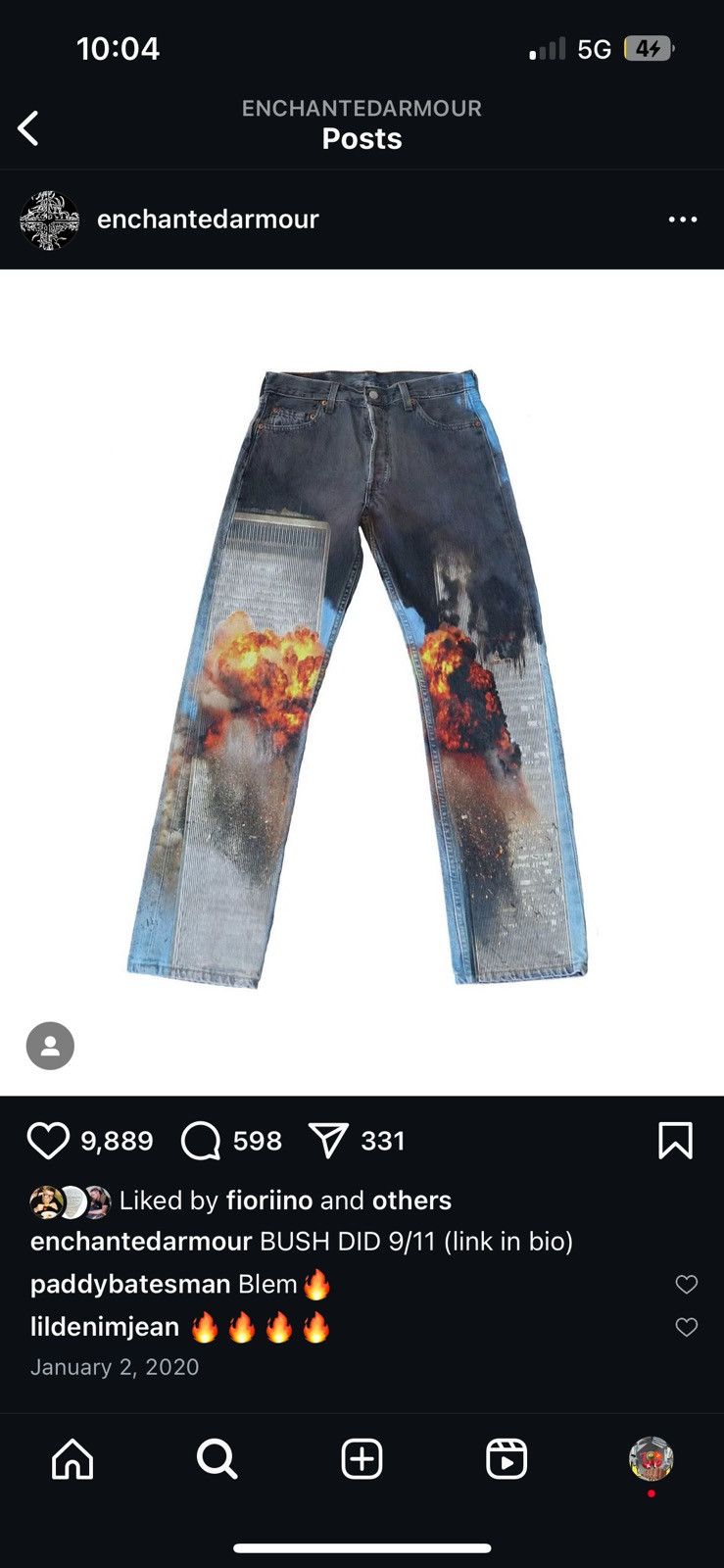 Designer × Vintage 9/11 denim Size US 30 / EU 46 - 1 Preview