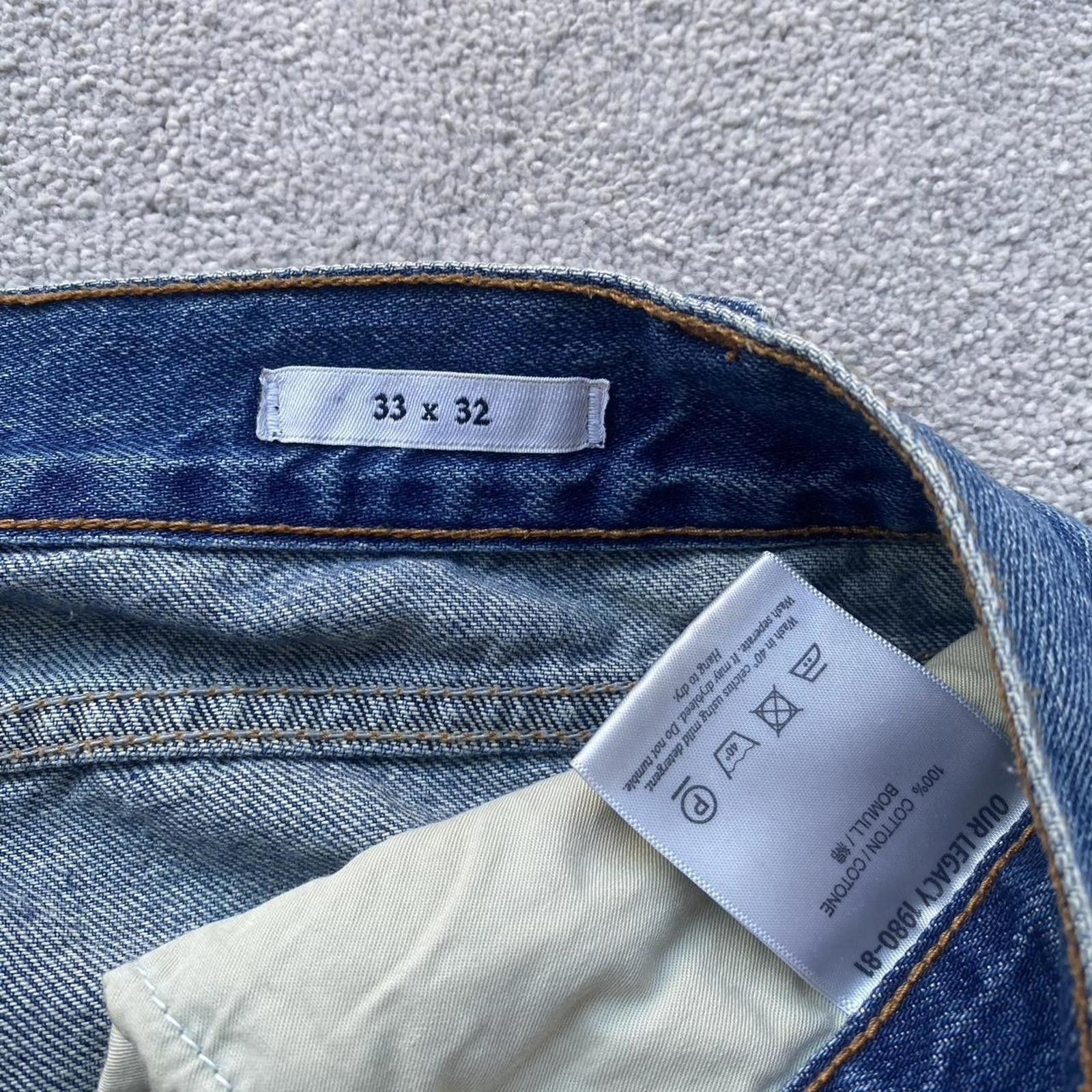 Our Legacy Our Legacy Regular Fit Denim Jeans With Woven Patch Size US 33 - 6 Thumbnail