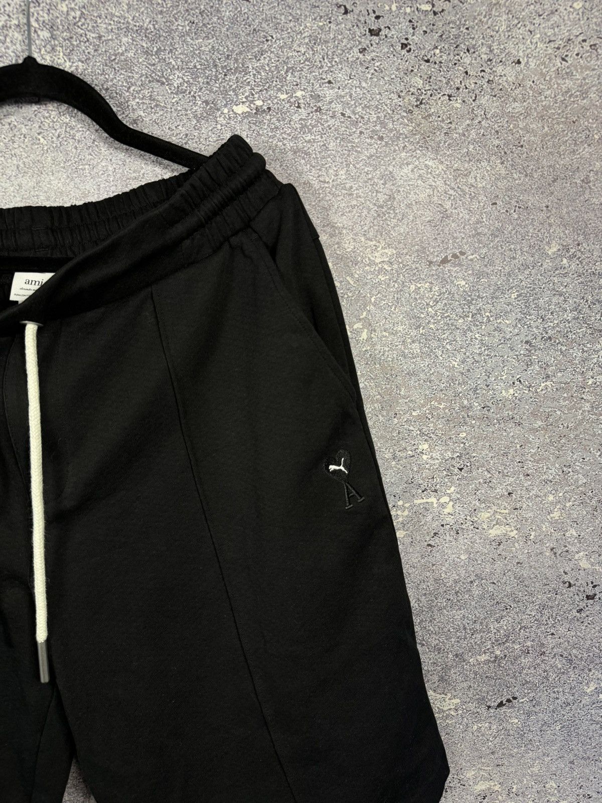 AMI × Puma Puma X AMI Black Heart ACE Puma Logo Drawstring Short Large Size US 34 / EU 50 - 2 Thumbnail