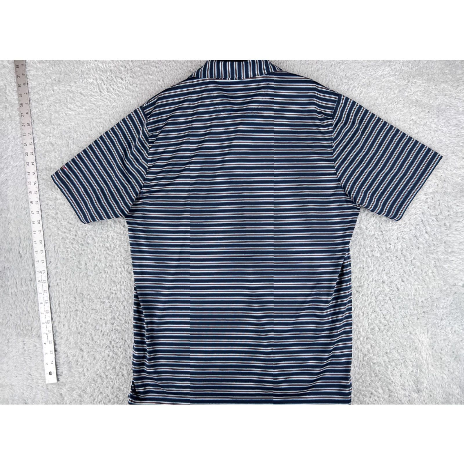 Vintage Greg Norman Polo Shirt Mens XL Blue Striped Golf Lightweight OutDoors Polo Shirt Mens XL Blue Striped Golf Lightweight OutDoors Size US XL / EU 56 / 4 - 2 Thumbnail