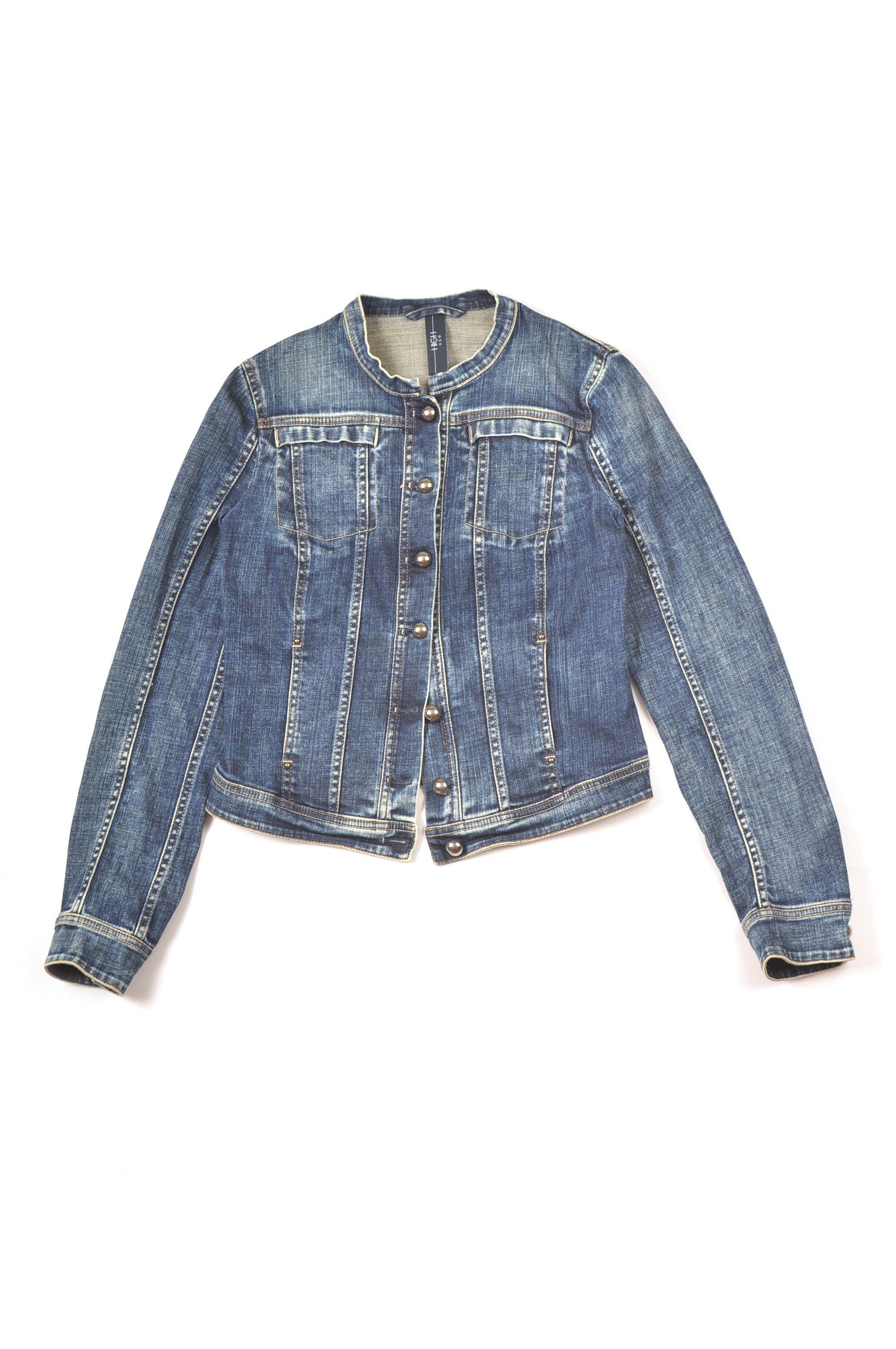 Designer High Use Womens Blue Denim Jacket Size M / US 6-8 / IT 42-44 - 1 Thumbnail