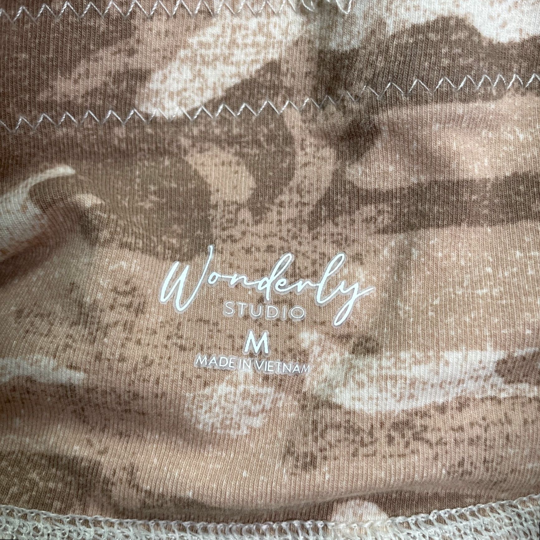 Vintage Wonderly Studio Compression Leggings Womens Medium Brown Camouflage Active 26x25 Size 32" / US 10 / IT 46 - 4 Thumbnail