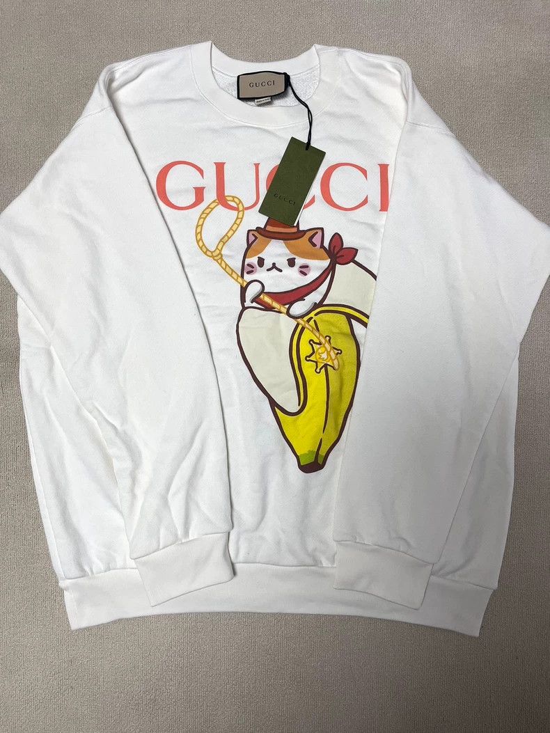 Gucci GucciFW22 Gucci Love Parade Series Letter Logo Cat Print Ro Size US XL / EU 56 / 4 - 1 Thumbnail