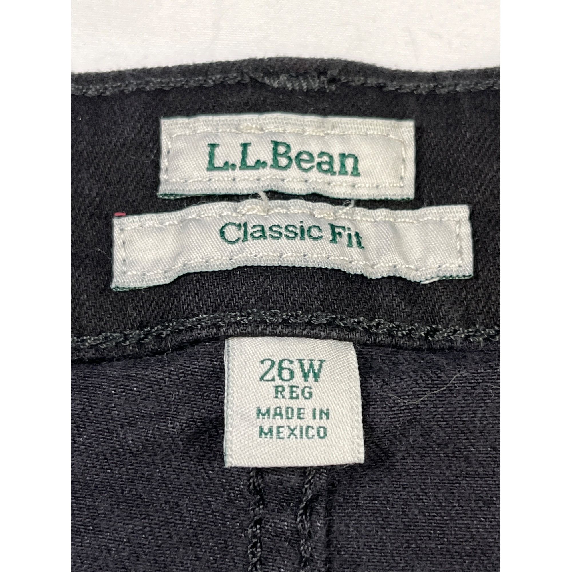 L.L. Bean L.L. Bean Women's Black Jeans/Straight Leg Size 26W SKU 5729 Size 26" / US 2 / IT 38 - 4 Thumbnail