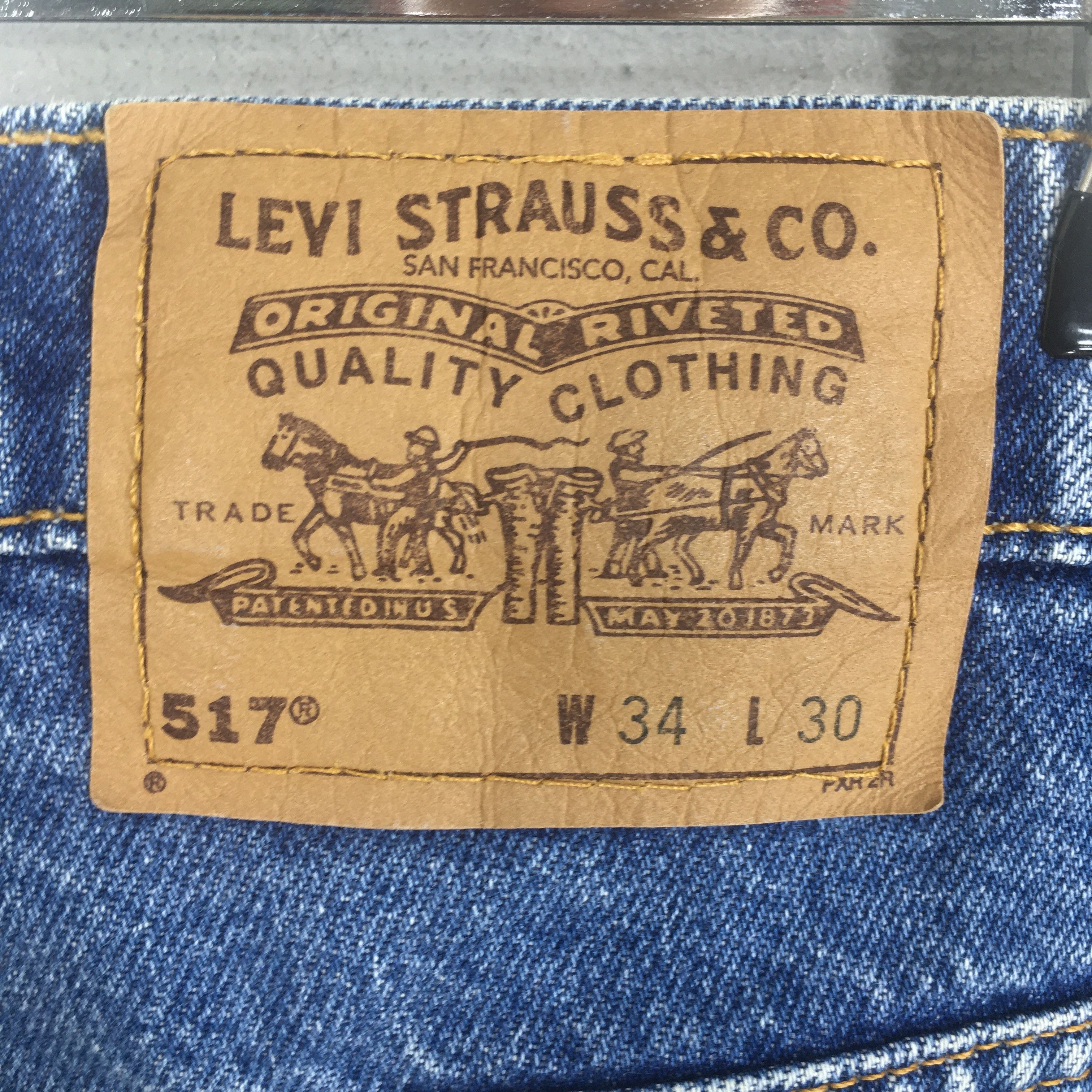 Levi's 32x28.5 80's Levi's 517 Bootcut Bell Bottom Jeans S1983 Size 32" / US 10 / IT 46 - 12 Thumbnail