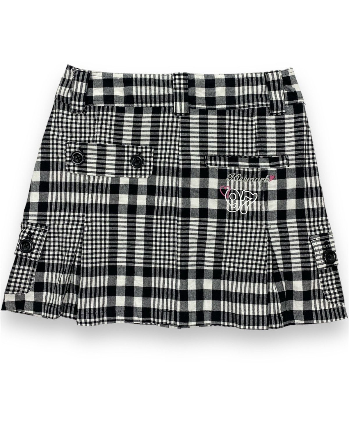 Japanese Brand Kissmark Golf Plaid Cargo Skirt Size 29" - 1 Thumbnail