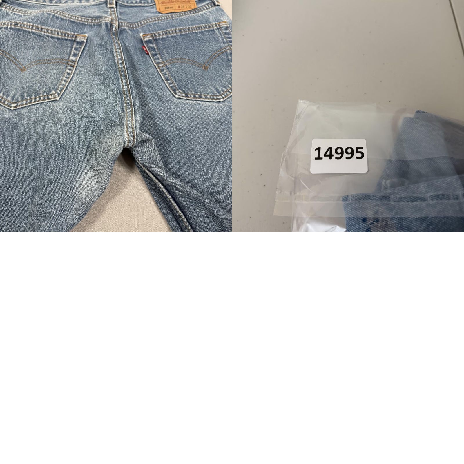 Levi's VINTAGE Levi's 501 Jeans Mens 32x29 Denim Blue Straight Fit 5-Pocket Button Fly 90s USA Size US 32 / EU 48 - 10 Thumbnail
